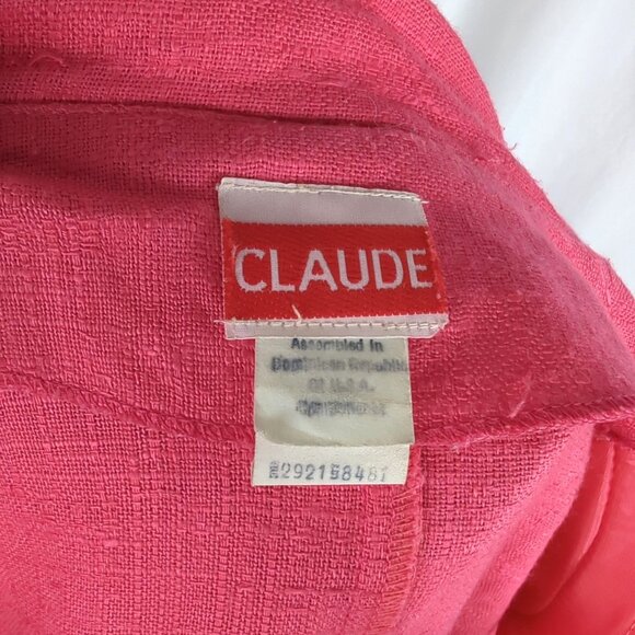 Vintage Claude Montana Mid Length Blazer Small Pink - Picture 8 of 9